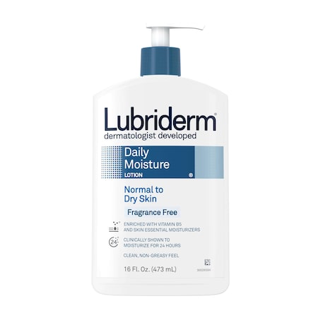 Lubriderm Daily Moisture Fragrance Free 16 fl. oz., PK12 5148323